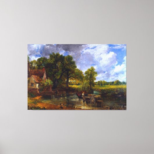 JOHN巡査 – The Hay Wain - 1821 – ロマン主義 キャンバスプリント (正面)