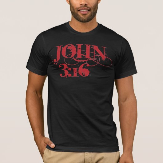 John3:16シャツ Tシャツ (正面)