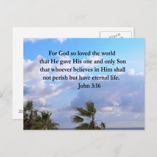 JOHN インスパイア 3:16写真 ポストカード (正面/裏面)