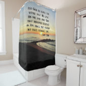 JOHN インスパイア 3:16 SUNRISE PHOTOデザイン シャワーカーテン (インサイチュ)