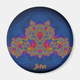 JOHN 〜 ブルー、ピンク、イエロー 〜 驚くべきデザイン マグネット