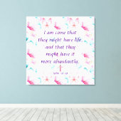 John 10:10キャンバス印刷 キャンバスプリント (インサイチュ (ウッドフロア))