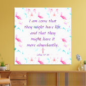 John 10:10キャンバス印刷 キャンバスプリント (インサイチュ (リビング))