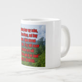 John 10:27-28 WEBU Mug ジャンボコーヒーマグカップ (正面右)