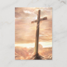 John 11:25-26 KJVカード 名刺