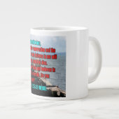 John 11:25–26 WEBU Mug ジャンボコーヒーマグカップ (正面右)