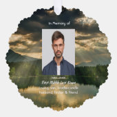 John 11: 25, Scripture Memorial Keepsake  オーナメントカード (正面)