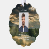 John 11: 25, Scripture Memorial Keepsake  オーナメントカード (左)