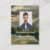 John 11: 25, Scripture Memorial Keepsake 名刺 (正面)