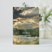 John 11 Scripture Celebration of Life Service 招待状 (スタンド正面)