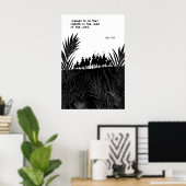 John 12 13 Palm Sunday Art Print Blessed Is He ポスター (ホームオフィス)