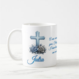 John 13:34 Personalized Rose Coffee Mug コーヒーマグカップ