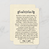 John 14聖なる書物、 経典ノートカードヴィンテージの背景 (正面/裏面)