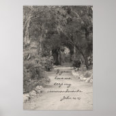 John 14:15パス写真 ポスター (正面)