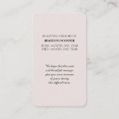 John 14:1-3カスタマイズ可能な共感書 名刺 (裏面)