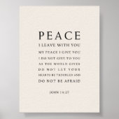 John 14:27 Peace I leave with you ポスター (正面)