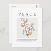 John 14:27 Peace I leave with you ポストカード (正面/裏面)