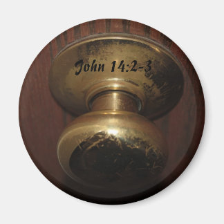 John 14:2-3ドアノブマグネット マグネット
