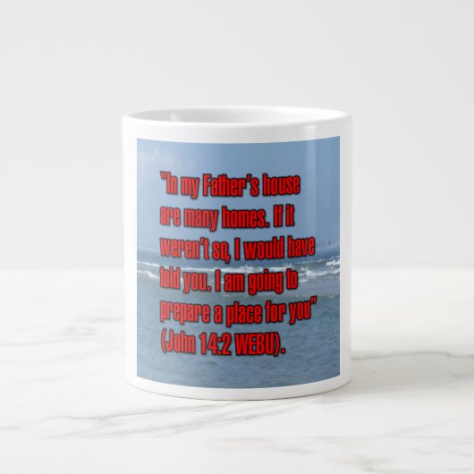 John 14:2 WEBU Mug ジャンボコーヒーマグカップ (正面)