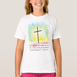 JOHN 14:6女の子のTシャツ Tシャツ