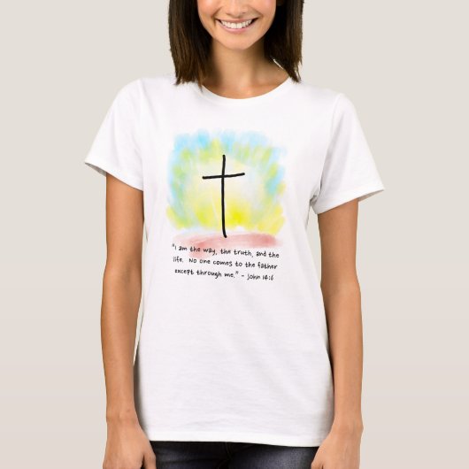 JOHN 14:6女性のTシャツ Tシャツ (正面)