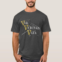 John 14:6：ラテン語聖なる書物、 経典:Via, Veritas, Vita Tシャツ