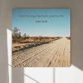 John 14:6 KJV Wall Art  – Scripture Poster ポスター
