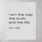 John 14:6 – Minimalist Bible Verse  ポスター (正面)