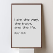 John 14:6 – Minimalist Bible Verse  ポスター