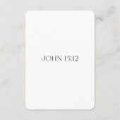 John 15:12聖なる書物、 経典メモリカード (裏面)