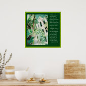 John 15: 4, 5  Scripture ポスター (キッチン)