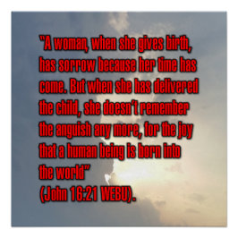 John 16:21 WEBU ポスター