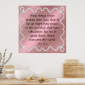 John 16:33  ポスター (キッチン)