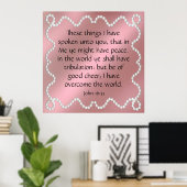 John 16:33  ポスター (ホームオフィス)