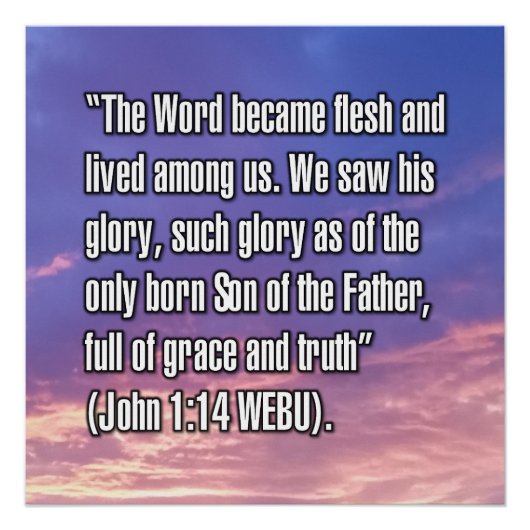 John 1:14 WEBU ポスター (正面)