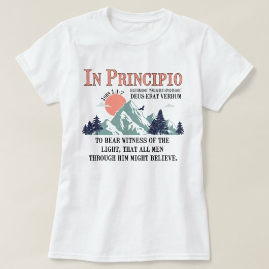 John 1:1-7 CCサイクル3の会話クラシカル Tシャツ (デザイン正面)