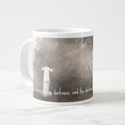 JOHN 1:5ジャンボマグカップ ジャンボコーヒーマグカップ (正面左)