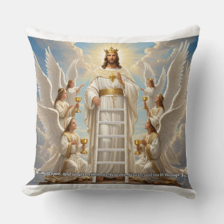 John 1:51 Christian Throw Pillow 20x20 クッション