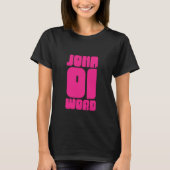 John 1 Word Bible Chapter Jersey Design Tシャツ (正面)