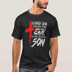 John 316 Christian Cross Bible Christian Son 1 Tシャツ