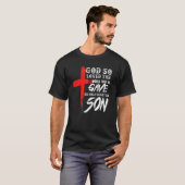 John 316 Christian Cross Bible Christian Son 1 Tシャツ (正面フル)