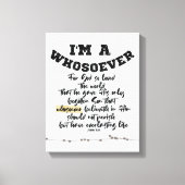 John 3.16ウィーバー キャンバスプリント (正面)