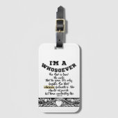 John 3.16ウィーバー ラゲッジタグ (正面縦)