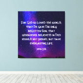 John 3:16キャンバス印刷 キャンバスプリント (インサイチュ (ウッドフロア))