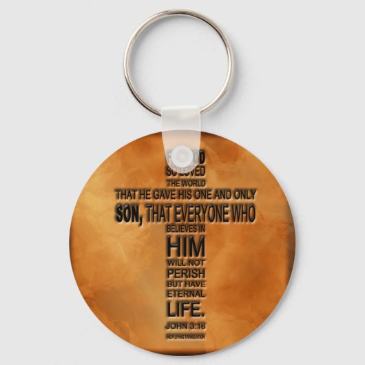 John 3:16キーチェーン キーホルダー (正面)