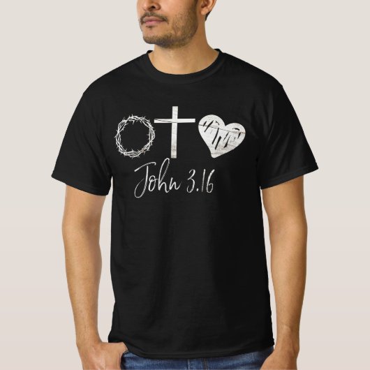 John 3.16クリスチャン tシャツ (正面)