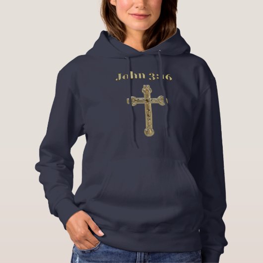 John 3:16クリスチャンTシャツ パーカ (正面)