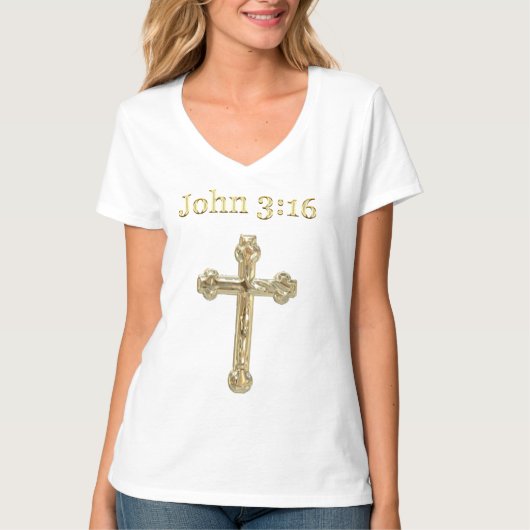 John 3:16クリスチャンTシャツ Tシャツ (正面)