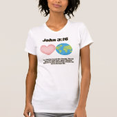 John 3:16シャツ tシャツ (正面)