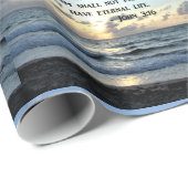 JOHN 3:16ブルースカイ聖なる書物、 経典写真 ラッピングペーパー (ロールコーナー)